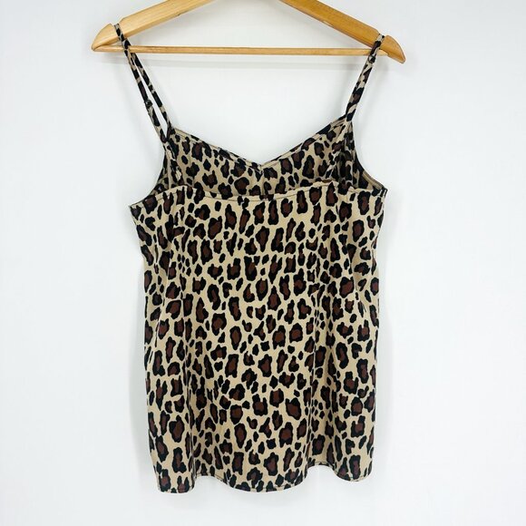 Show Me Your Mumu Julia Tank Top V-neck Silky Cheetah Print Adjustable Straps XS - Picture 3 of 5